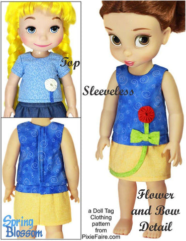 Doll Tag Clothing Disney Animator Spring Blossom Pattern for Disney Animator Dolls Pixie Faire