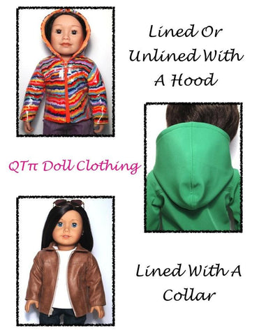 QTπ Doll Clothing 18 Inch Modern Springtime Fun Jacket 18" Dolls Pixie Faire