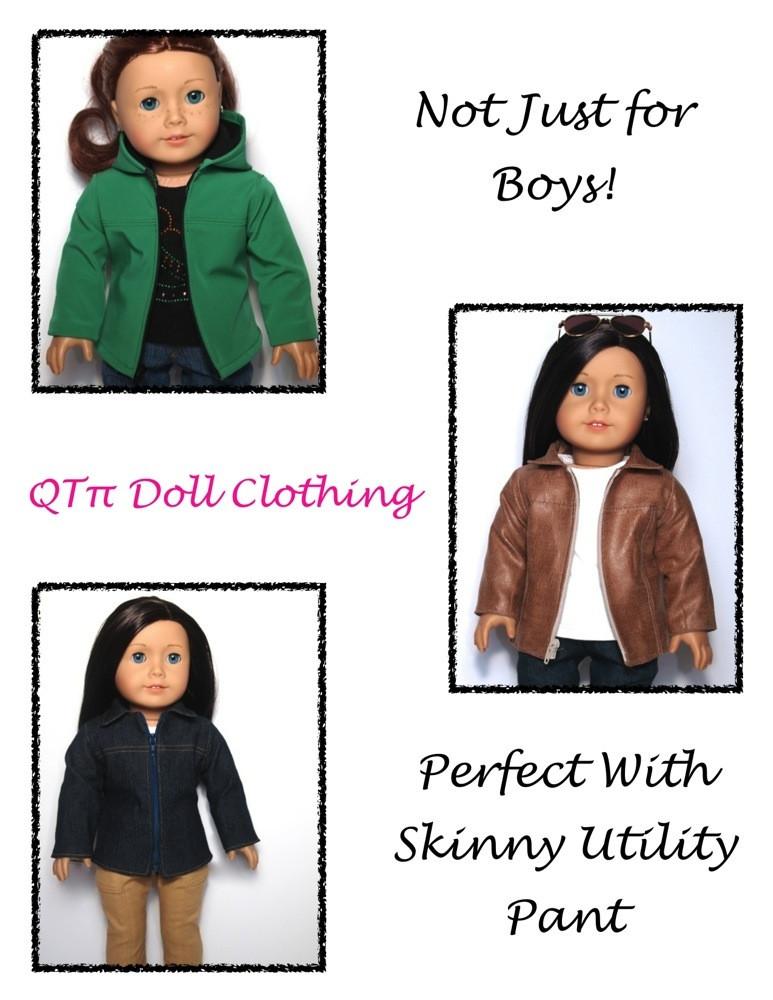 QTπ Doll Clothing 18 Inch Modern Springtime Fun Jacket 18" Dolls Pixie Faire