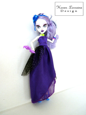 Karen Lorraine Design Monster High Stepping Out Pattern for Ever After High and Monster High Dolls Pixie Faire