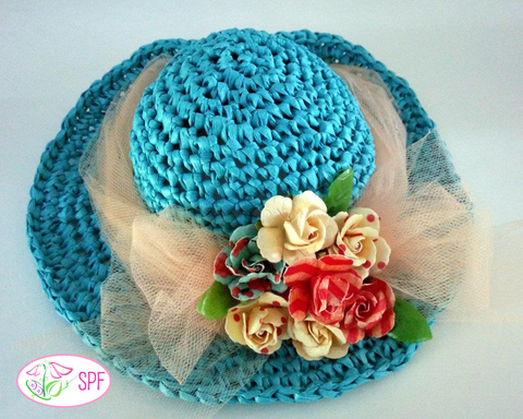 Sweet Pea Fashions Crochet Springtime Straw Hat Crochet Pattern Pixie Faire