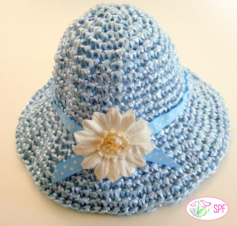 Sweet Pea Fashions Crochet Springtime Straw Hat Crochet Pattern Pixie Faire