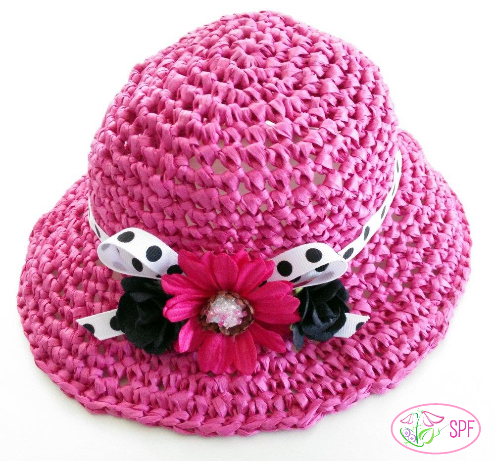 Sweet Pea Fashions Crochet Springtime Straw Hat Crochet Pattern Pixie Faire