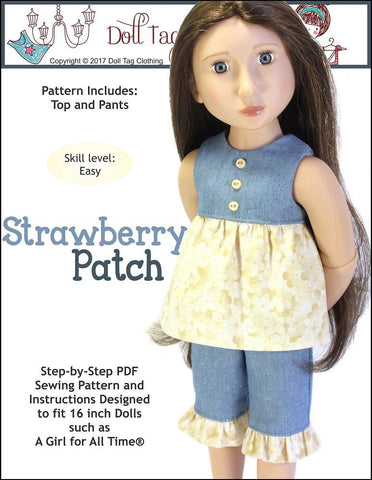 Doll Tag Clothing A Girl For All Time Strawberry Patch for AGAT Dolls Pixie Faire