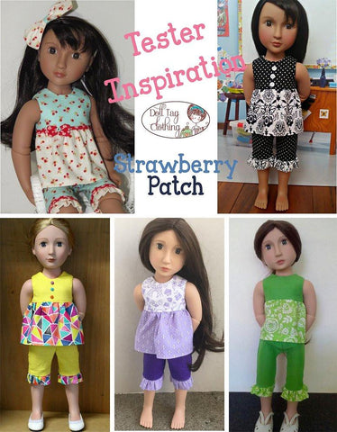 Doll Tag Clothing A Girl For All Time Strawberry Patch for AGAT Dolls Pixie Faire