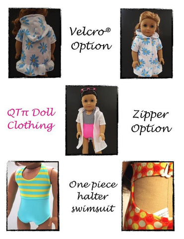 QTπ Doll Clothing 18 Inch Modern Summer Fun Bundle 18" Doll Clothes Pattern Pixie Faire
