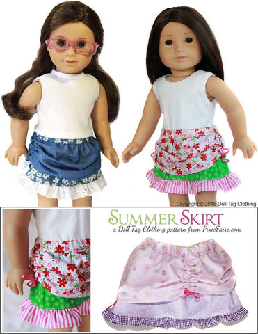 Doll Tag Clothing 18 Inch Modern Summer Skirt 18" Doll Clothes Pixie Faire