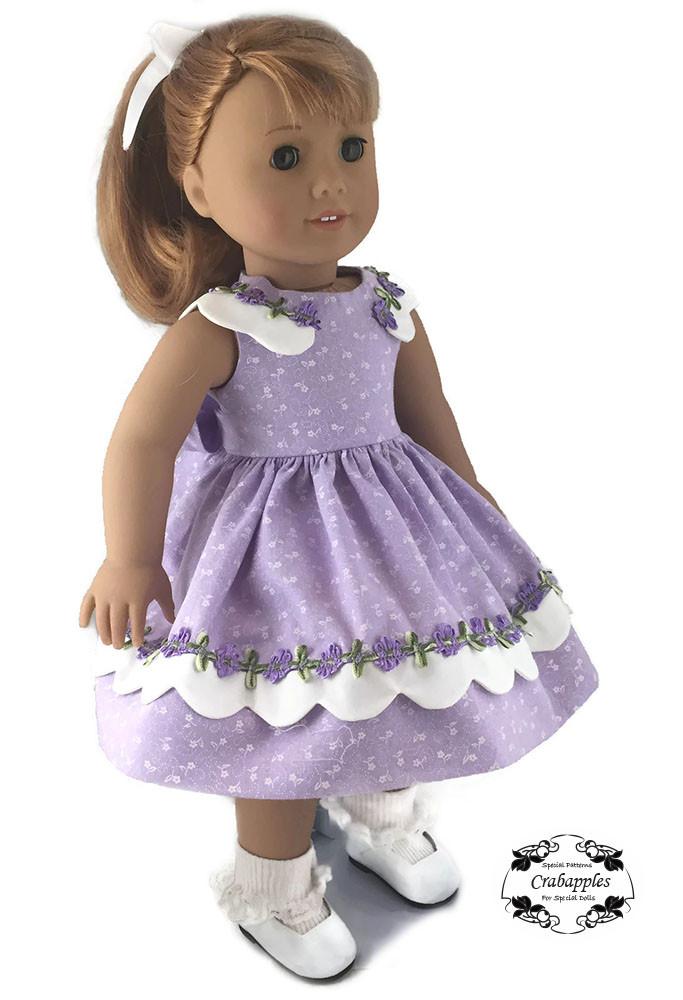 Crabapples 18 Inch Historical Sunday Best 18" Doll Clothes Pattern Pixie Faire