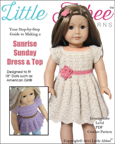 Little Abbee Crochet Sunrise Sunday Dress Crochet Pattern Pixie Faire