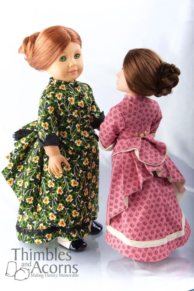 Thimbles and Acorns 18 Inch Historical Sweet Sashay Overskirt 18" Doll Clothes Pixie Faire