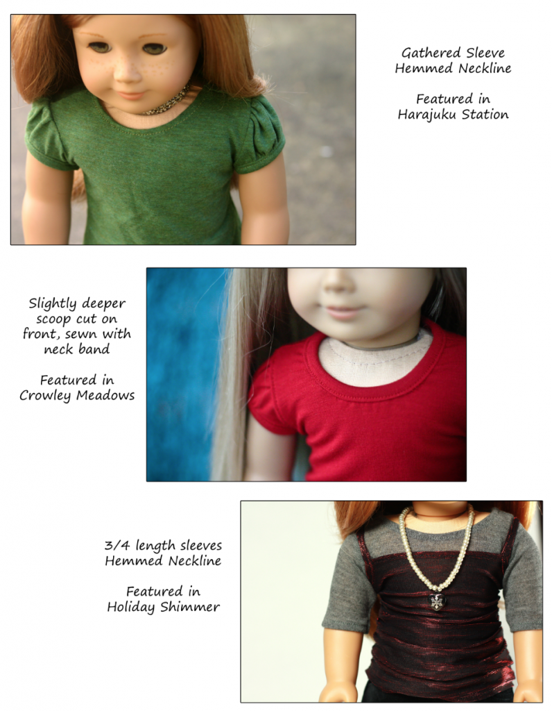 Liberty Jane 18 Inch Modern T-Shirt Variations 18" Doll Clothes Pattern Pixie Faire