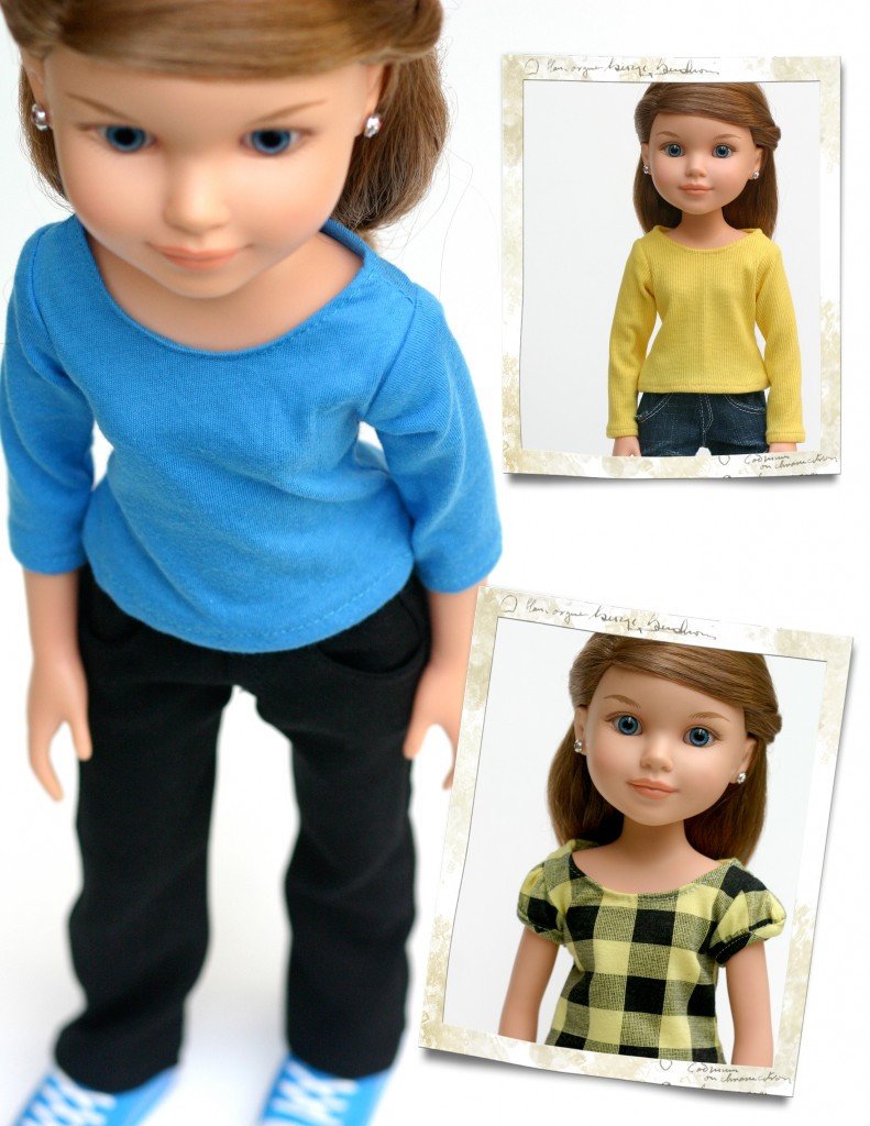 Liberty Jane BFC Ink T-Shirt Variations Pattern For BFC Ink Dolls Pixie Faire