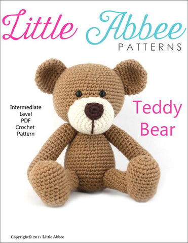 Little Abbee Amigurumi Teddy Bear Amigurumi Crochet Pattern Pixie Faire