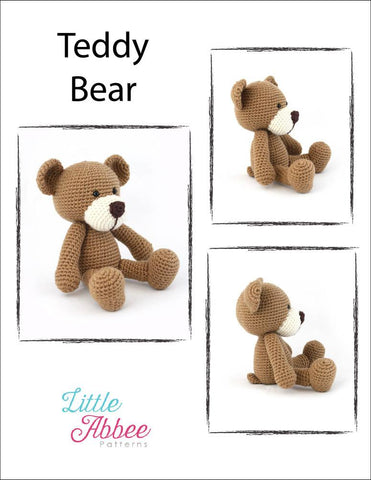 Little Abbee Amigurumi Teddy Bear Amigurumi Crochet Pattern Pixie Faire