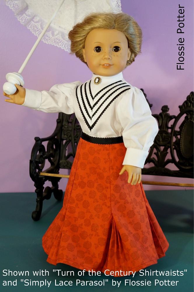 Flossie Potter 18 Inch Historical Turn of the Century Shirtwaists 18" Doll Clothes Pixie Faire