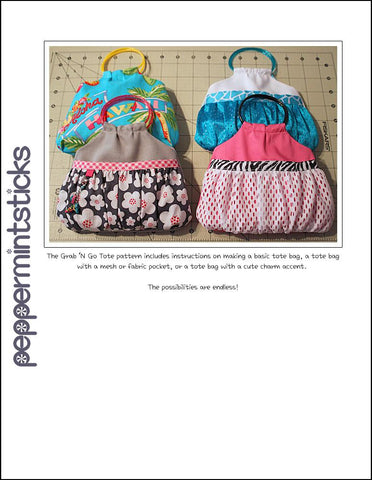 Peppermintsticks 18 Inch Modern Grab 'N Go Tote Bag 18" Doll Accessories Pixie Faire