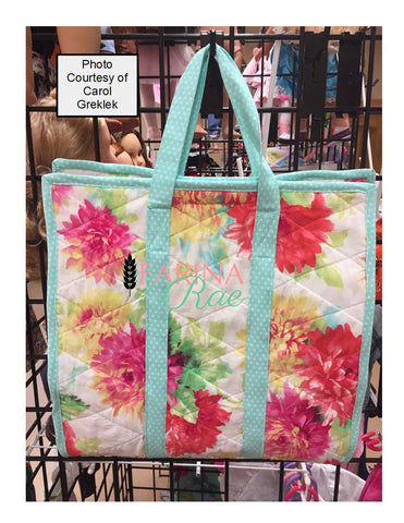 Farina Rae 18 Inch Modern Travel Tote 18" Doll Accessory Pattern Pixie Faire