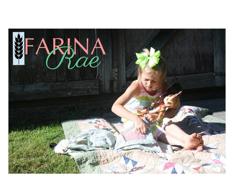 Farina Rae 18 Inch Modern Travel Tote 18" Doll Accessory Pattern Pixie Faire