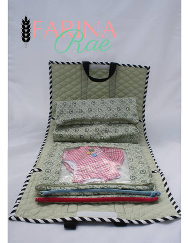 Farina Rae 18 Inch Modern Travel Tote 18" Doll Accessory Pattern Pixie Faire