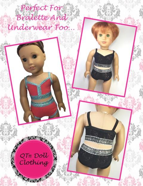 QTπ Doll Clothing 18 Inch Modern Take The Plunge Swimsuit 18" Doll Clothes Pixie Faire