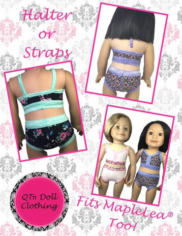 QTπ Doll Clothing 18 Inch Modern Take The Plunge Swimsuit 18" Doll Clothes Pixie Faire