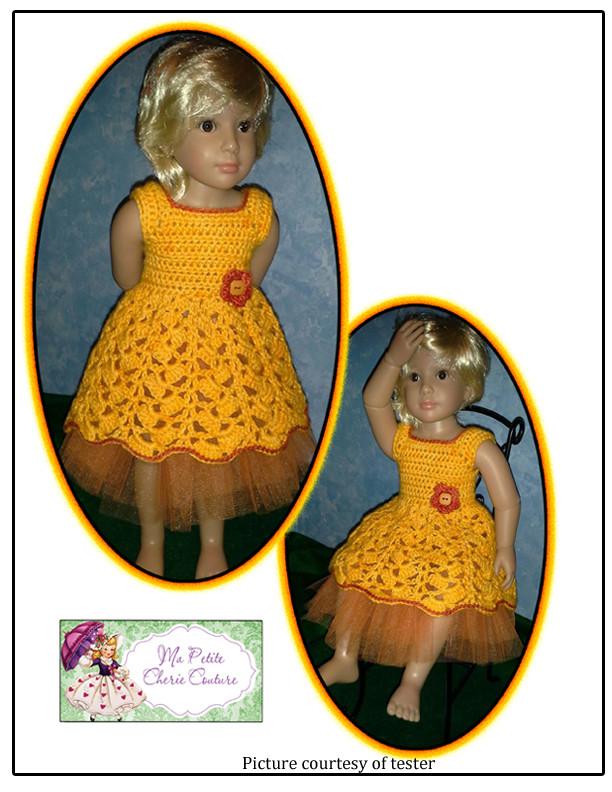 Mon Petite Cherie Couture Kidz n Cats Tumbling Scallops for Kidz N Cats Dolls Pixie Faire