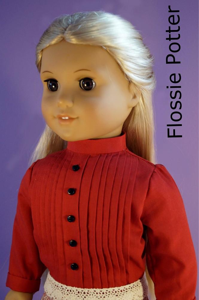 Flossie Potter 18 Inch Historical Turn of the Century Shirtwaists 18" Doll Clothes Pixie Faire