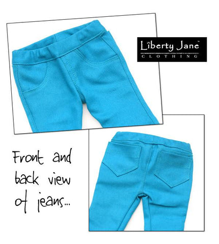 Liberty Jane 18 Inch Modern Boot Cut Jeans 18" Doll Clothes Pattern Pixie Faire