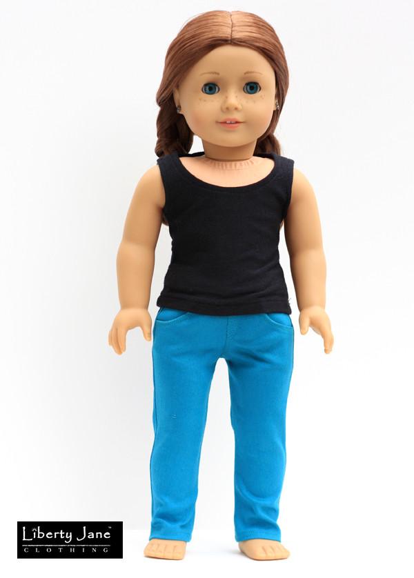 Liberty Jane 18 Inch Modern Skinny Jeans 18" Doll Clothes Pattern Pixie Faire