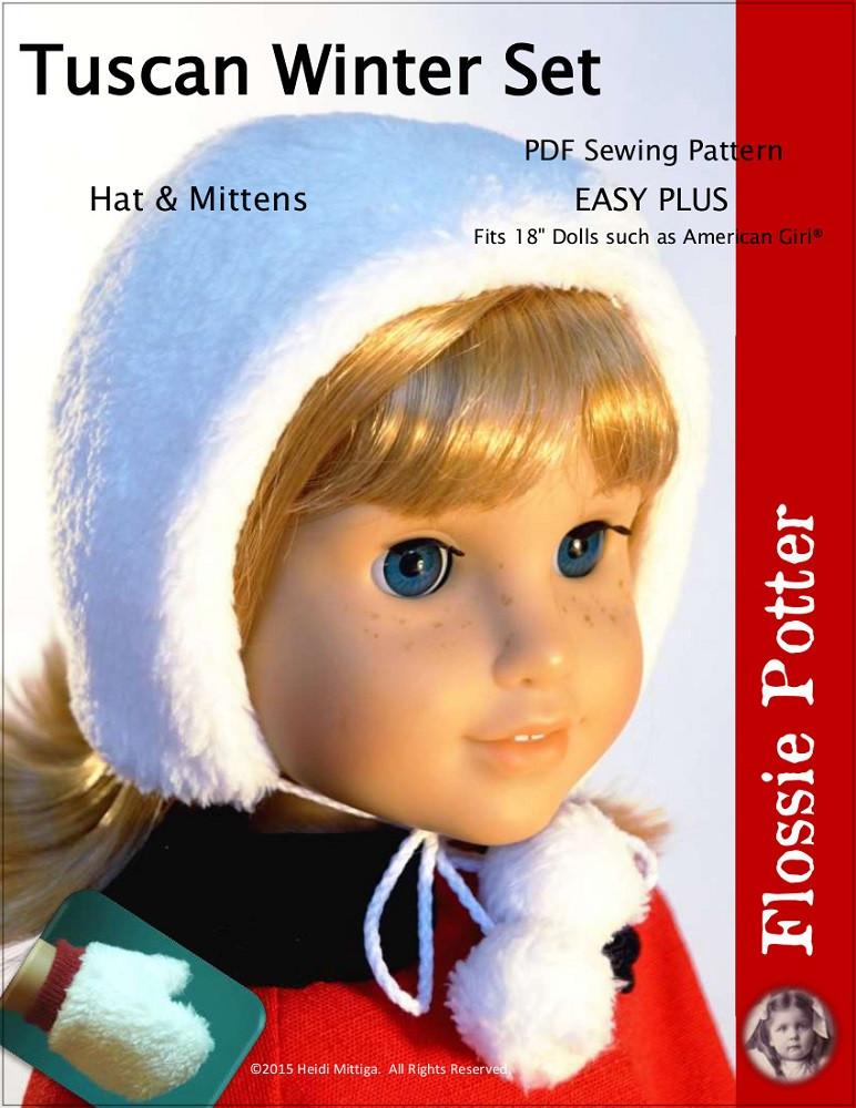 Flossie Potter Tuscan Winter Set Doll Clothes Pattern 18 inch American Girl Dolls
