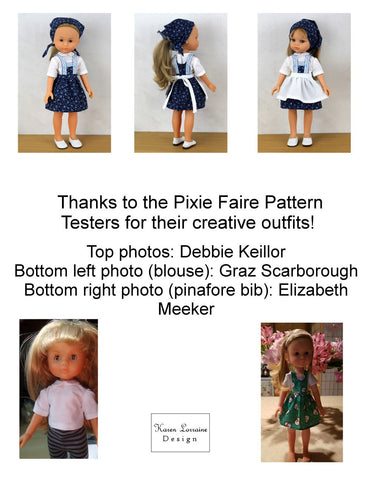 Karen Lorraine Design Les Cheries Tyrol Pattern for Les Cheries Dolls Pixie Faire