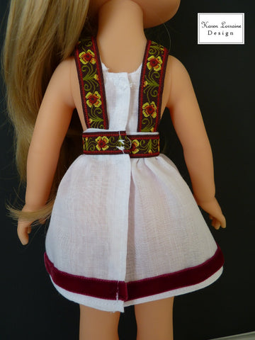 Karen Lorraine Design Les Cheries Tyrol Pattern for Les Cheries Dolls Pixie Faire