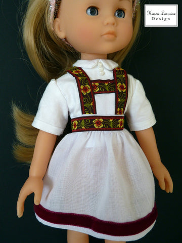 Karen Lorraine Design Les Cheries Tyrol Pattern for Les Cheries Dolls Pixie Faire