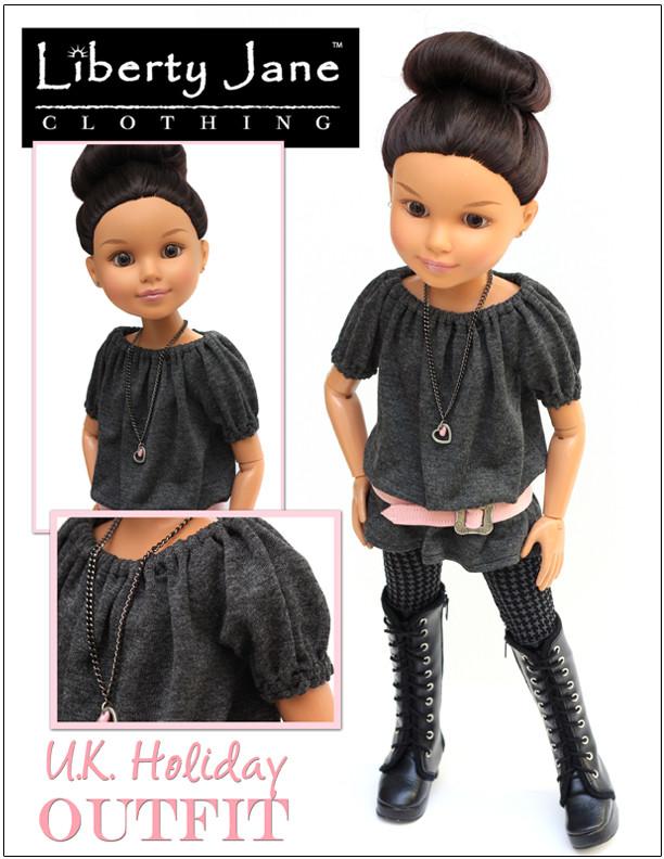 Liberty Jane BFC Ink U.K. Holiday Outfit for BFC, Ink. Dolls Pixie Faire