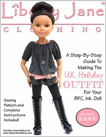 Liberty Jane BFC Ink U.K. Holiday Outfit for BFC, Ink. Dolls Pixie Faire