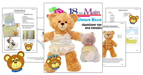 18 On Main Build-A-Bear Under Bear Pattern for Build-A-Bear Dolls Pixie Faire