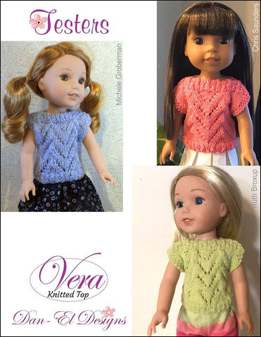 Dan-El Designs WellieWishers Vera 14.5" Doll Knitting Pattern Pixie Faire