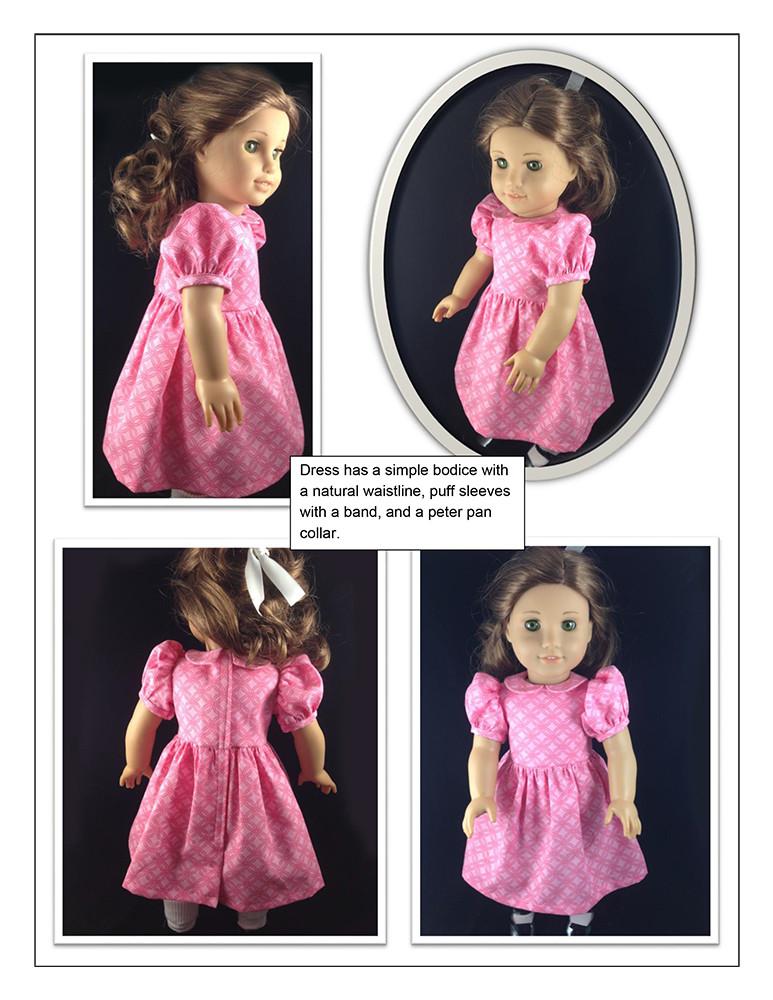 Crabapples 18 Inch Historical Walk In The Park 18" Doll Clothes Pattern Pixie Faire