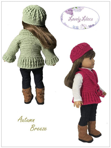 Lovely Lilacs Crochet Autumn Breeze 18" Doll Crochet Pattern Pixie Faire