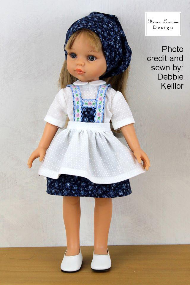 Karen Lorraine Design Les Cheries Tyrol Pattern for Les Cheries Dolls Pixie Faire