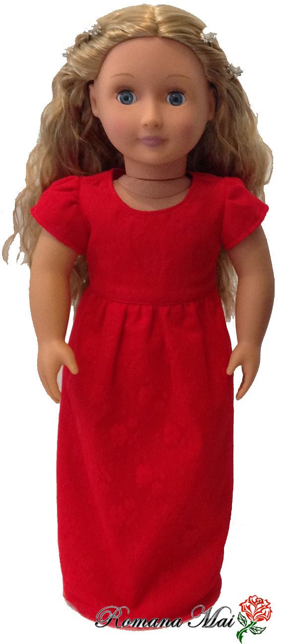 Romana Mai 18 Inch Modern Sydney Spring Wedding Dress 18" Doll Clothes Pixie Faire