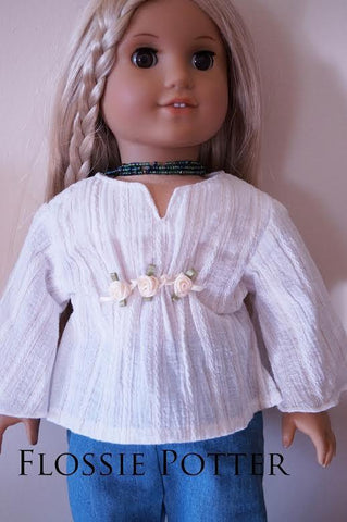 Flossie Potter 18 Inch Modern Woodstock Peasant Top 18" Doll Clothes Pixie Faire