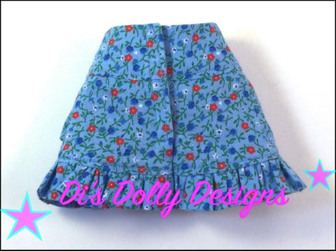 Di's Dolly Designs WellieWishers Criss Cross Skirt 14-14.5" Doll Clothes Pattern Pixie Faire