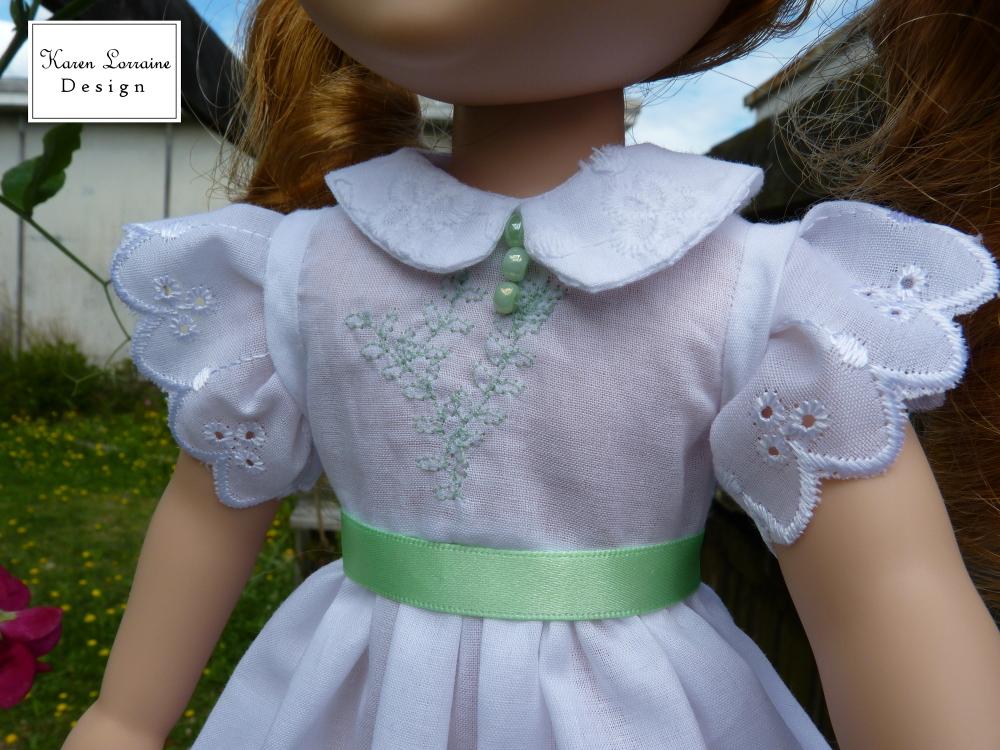 Karen Lorraine Design WellieWishers Heirloom Luncheon 13-14.5 Inch Doll Clothes Pattern Pixie Faire