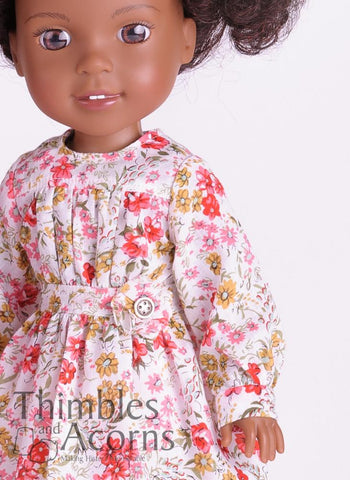 Thimbles and Acorns WellieWishers Prairie Rose 14.5" Doll Clothes Pattern Pixie Faire