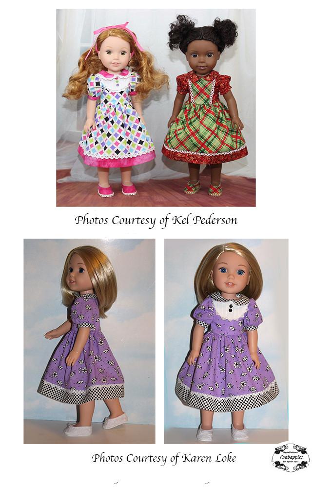 Crabapples WellieWishers School Girl 14-14.5 Inch Doll Clothes Pattern Pixie Faire